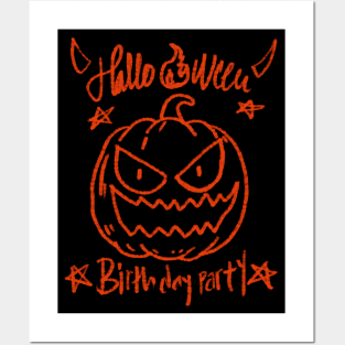 Halloween Birthday Party Posters and Art